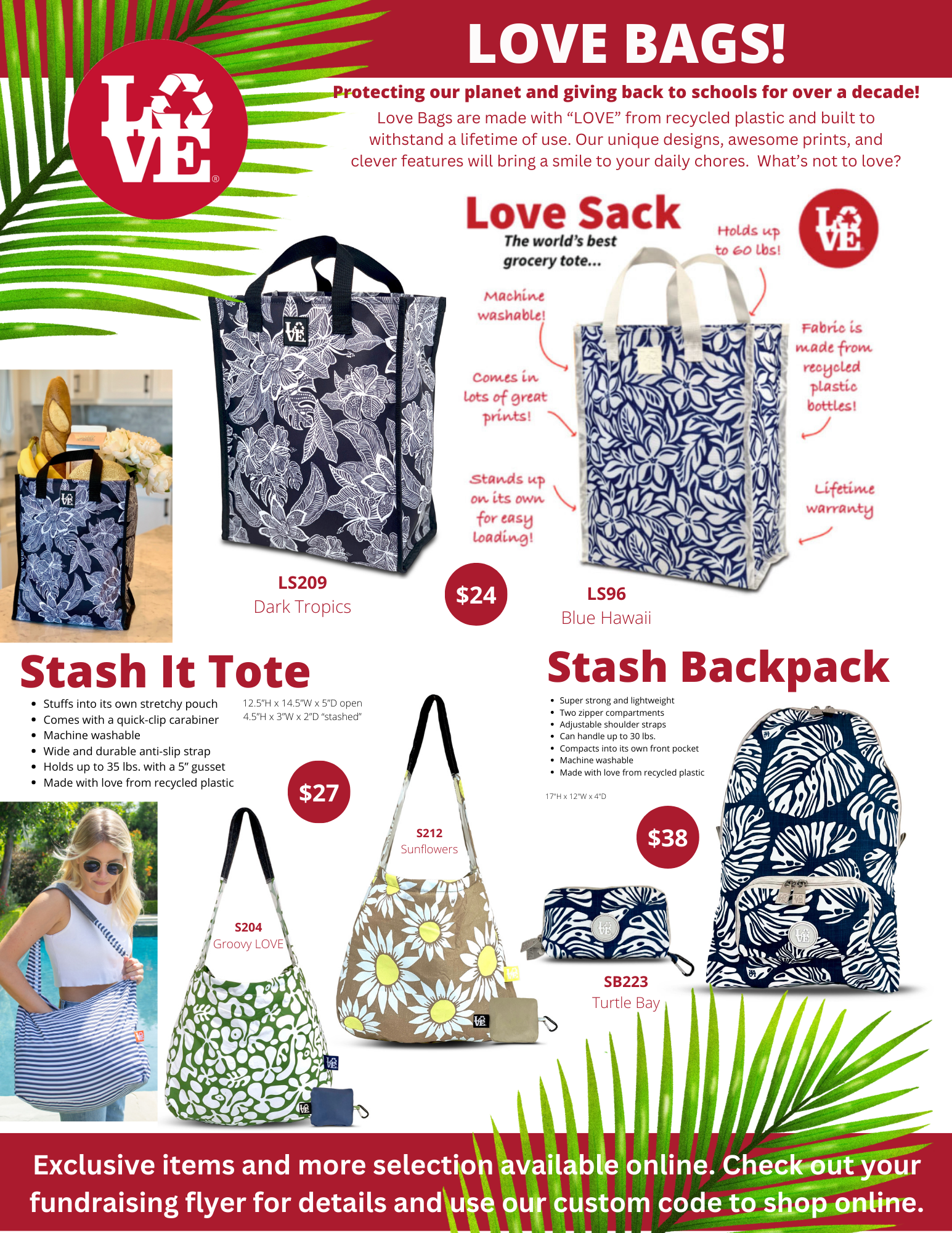 LOVE BAGS are here! Now You Can Combine Your Mrs Fields Fundraiser with LOVE Bags! Extra Awesome & Extra Profit!!